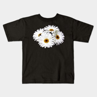 Daisies - Four White Daisies Kids T-Shirt